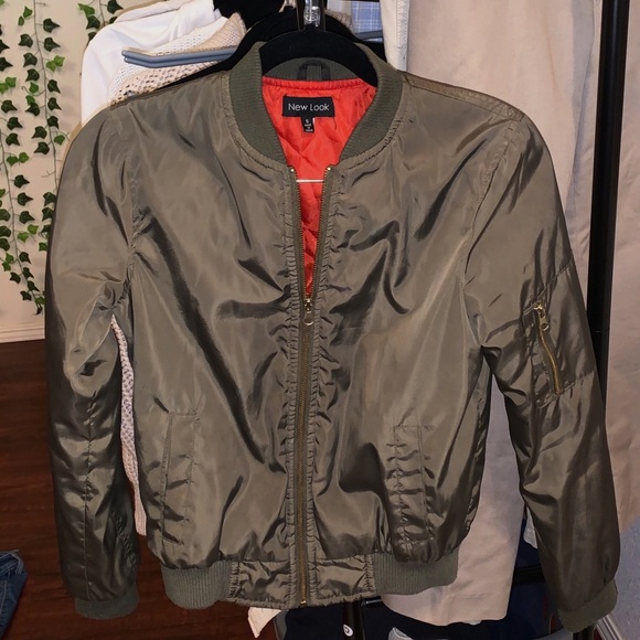 Green Bomber Jacket - Picture 2 of 4